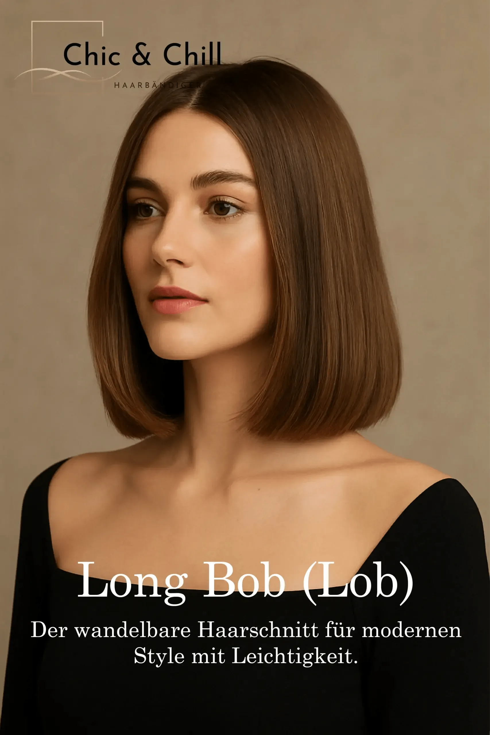 Moderner Long Bob (Lob) auf Schulterhöhe bei Chic & Chill – fließende Textur und natürliche Bewegung.